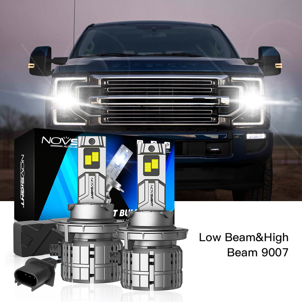Fit for 1999-2004 Ford F-350 Super Duty 9007 HB5 LED Headlights Bulbs - NOVSIGHT