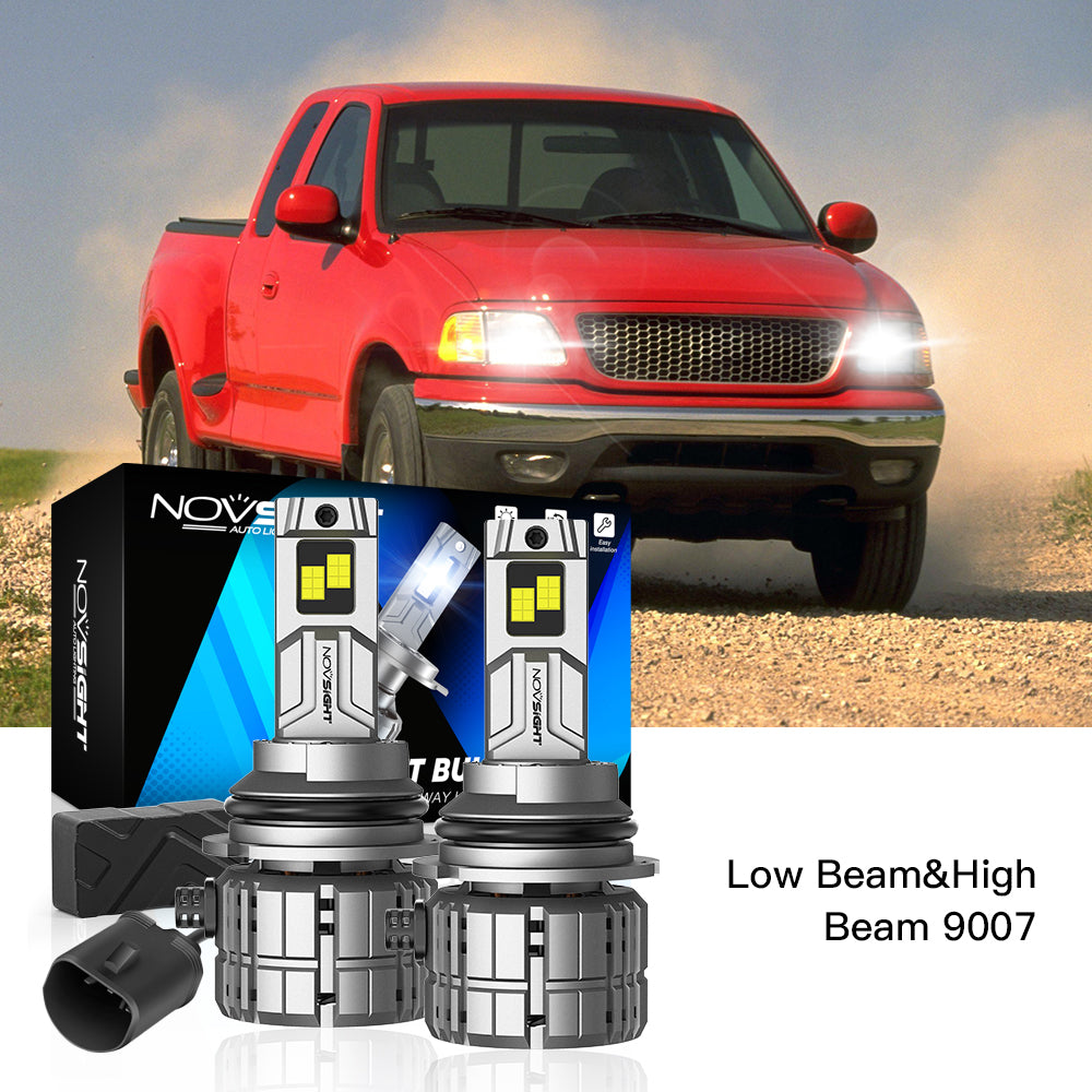 Fit for 1999 Ford F-250 9007 HB5 LED Headlights Bulbs - NOVSIGHT