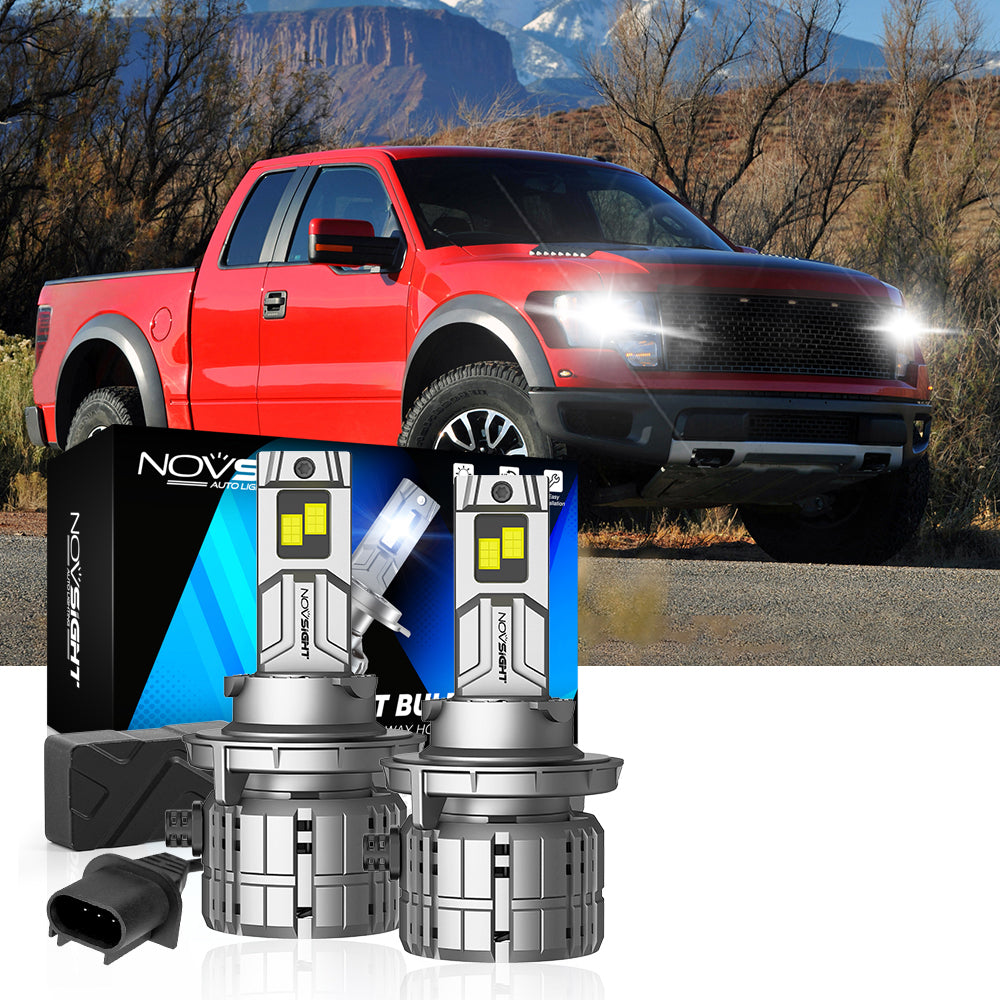 Fit for 2004-2014 Ford F-150 H13 9008 LED Headlights Bulbs - NOVSIGHT