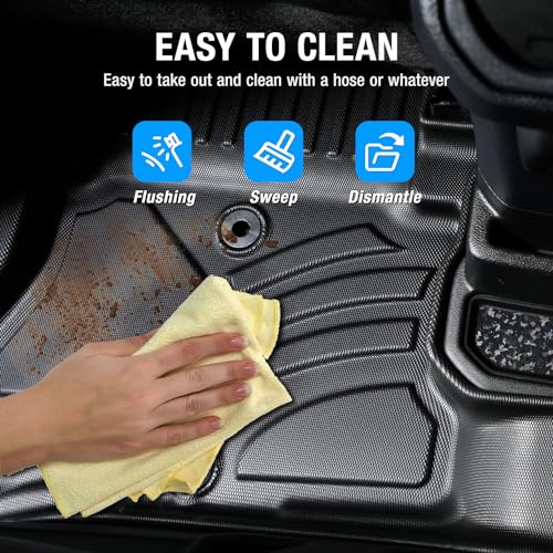 Ford Escape 2020-2024 (NotFit Hybrid) Custom Fit Car Mats TPE Liners 1st 2nd Row Full Set - NOVSIGHT