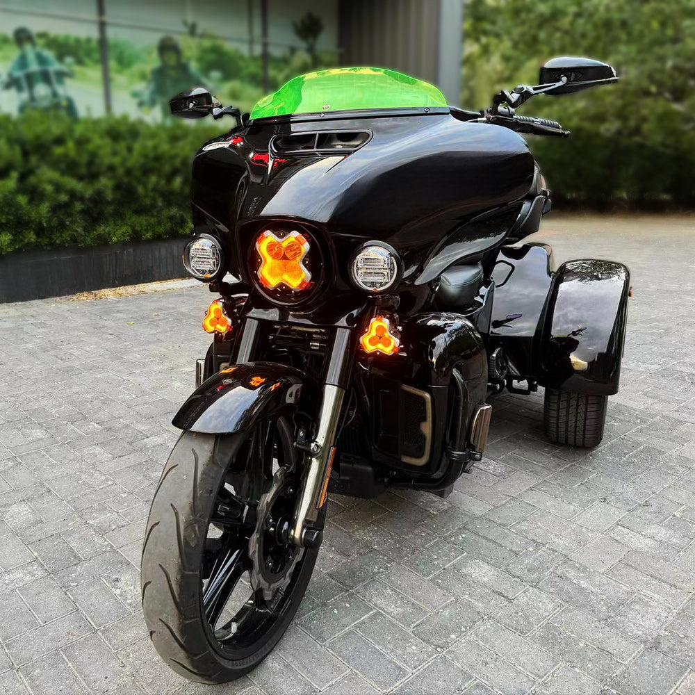 Halo Seres LED Pod Lights Kit for Harley Motorcycles