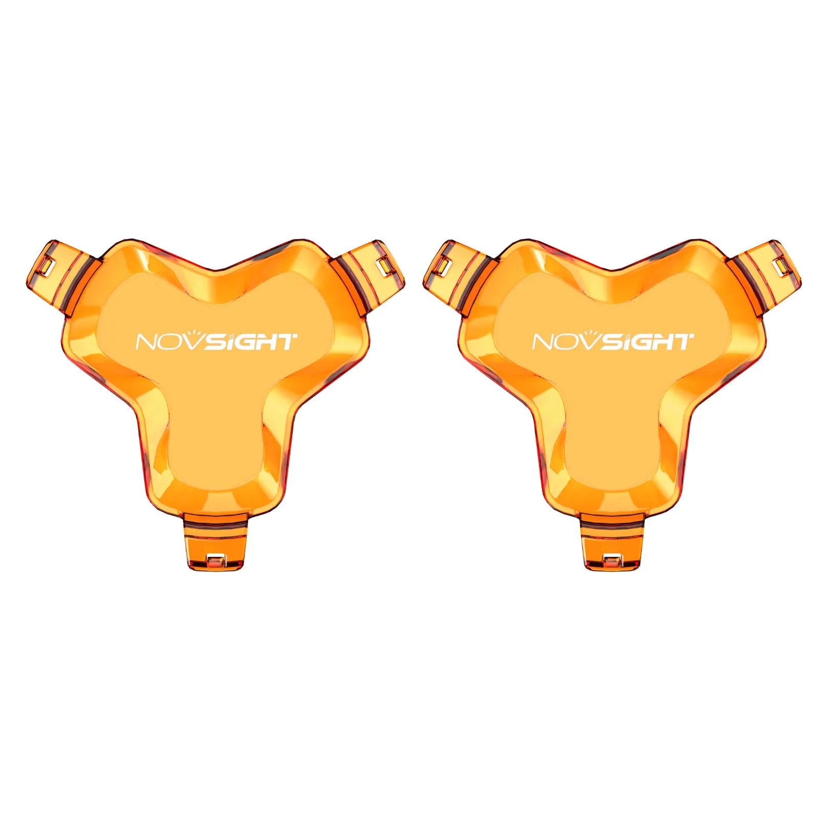 HALO 3-inch LED Pod Light Black Amber Shield Cover (2pcs/Set)