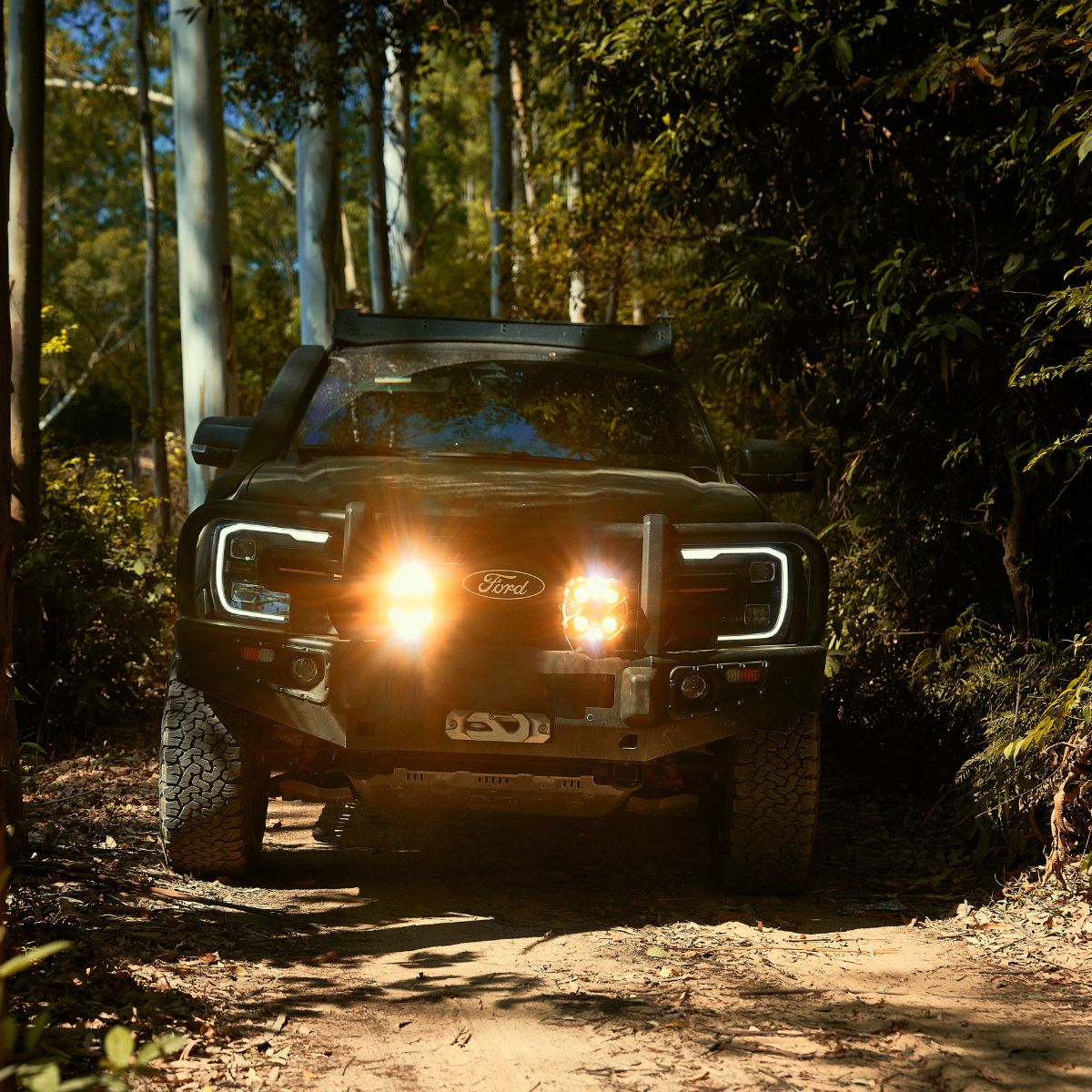 Unidades LED de 6" serie HALO con par de sistema de kit de luces dobles DRL de 66 W