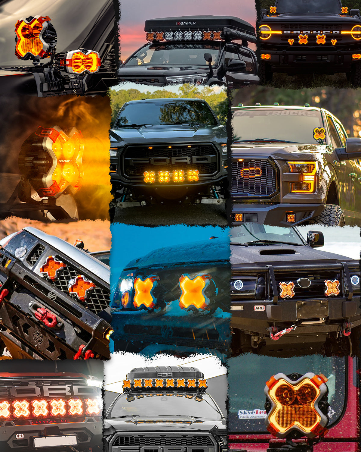 HALO Pro Series 6" LED Pod Lights with Dynamic DRL Modes - NOVSIGHT