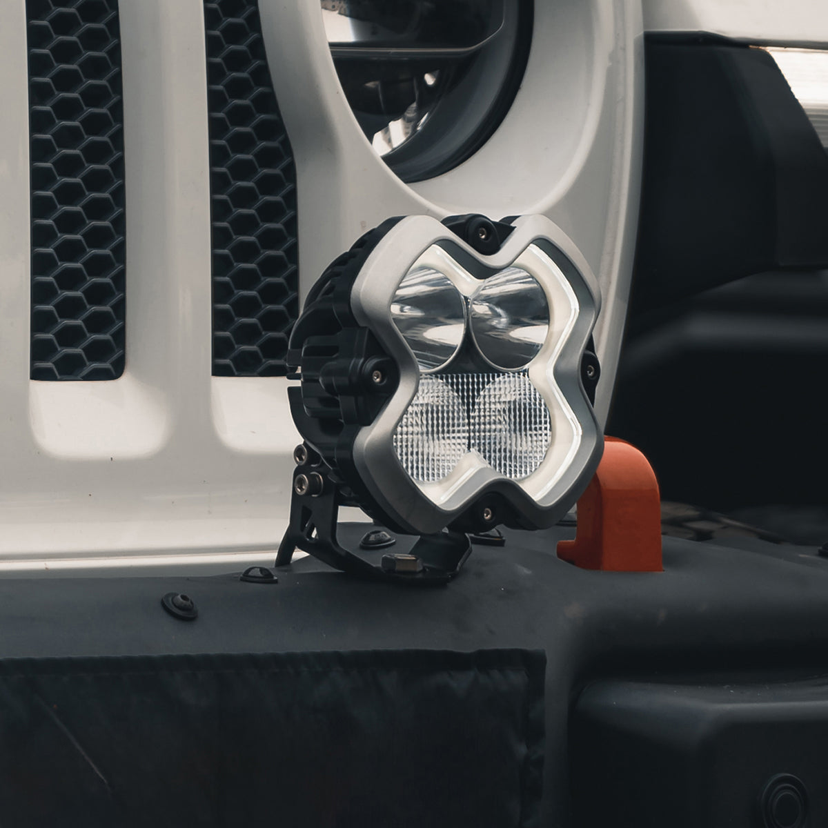 Halo Series 6-inch LED Pod Lights Kit for Jeep Wrangler Jeep Gladiator Jeep Mojave - NOVSIGHT