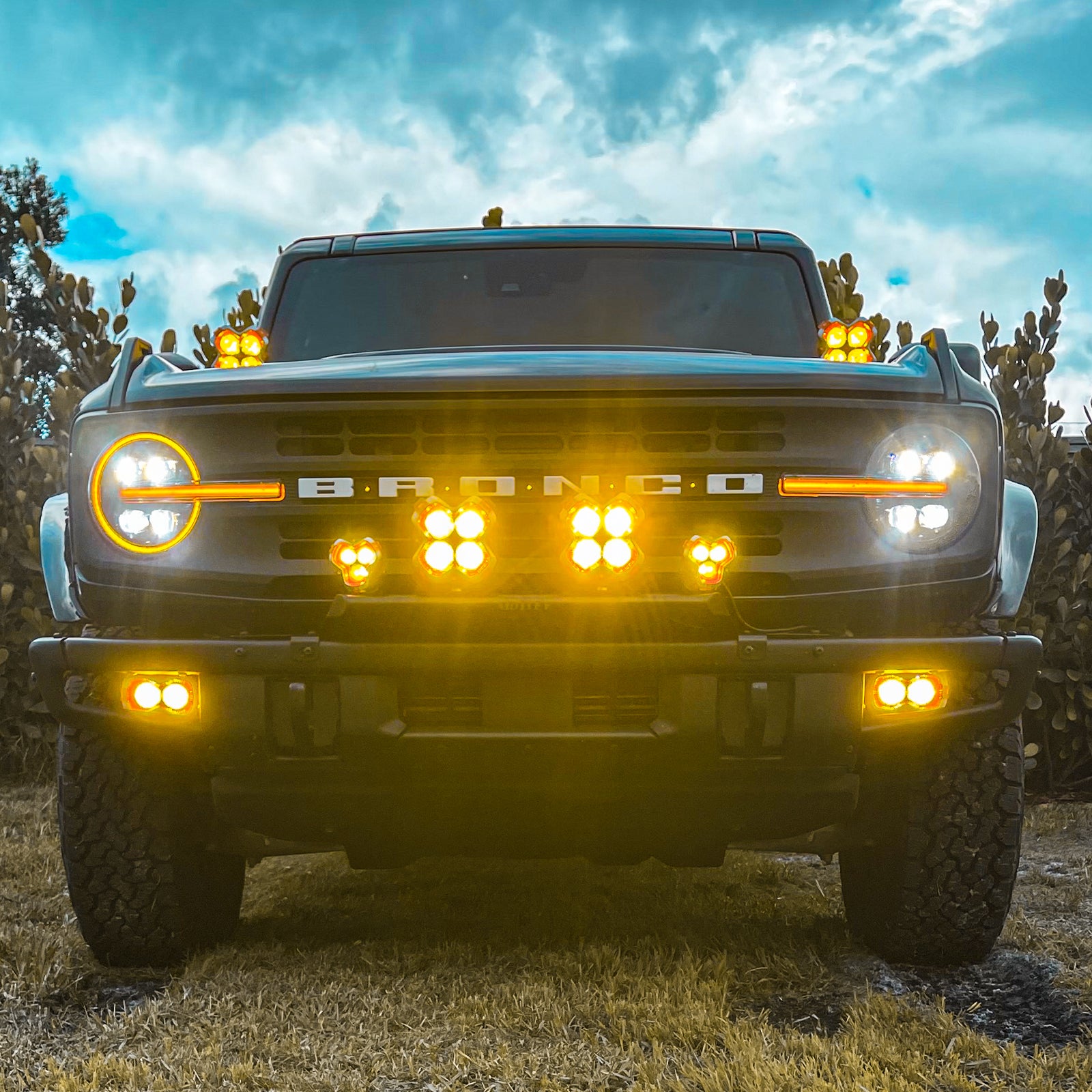 Halo Series Off-road LED Pod Lights Kit for Ford Bronco - NOVSIGHT