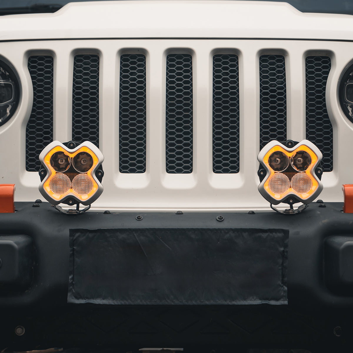 Halo Series 6-inch LED Pod Lights Kit for Jeep Wrangler Jeep Gladiator Jeep Mojave