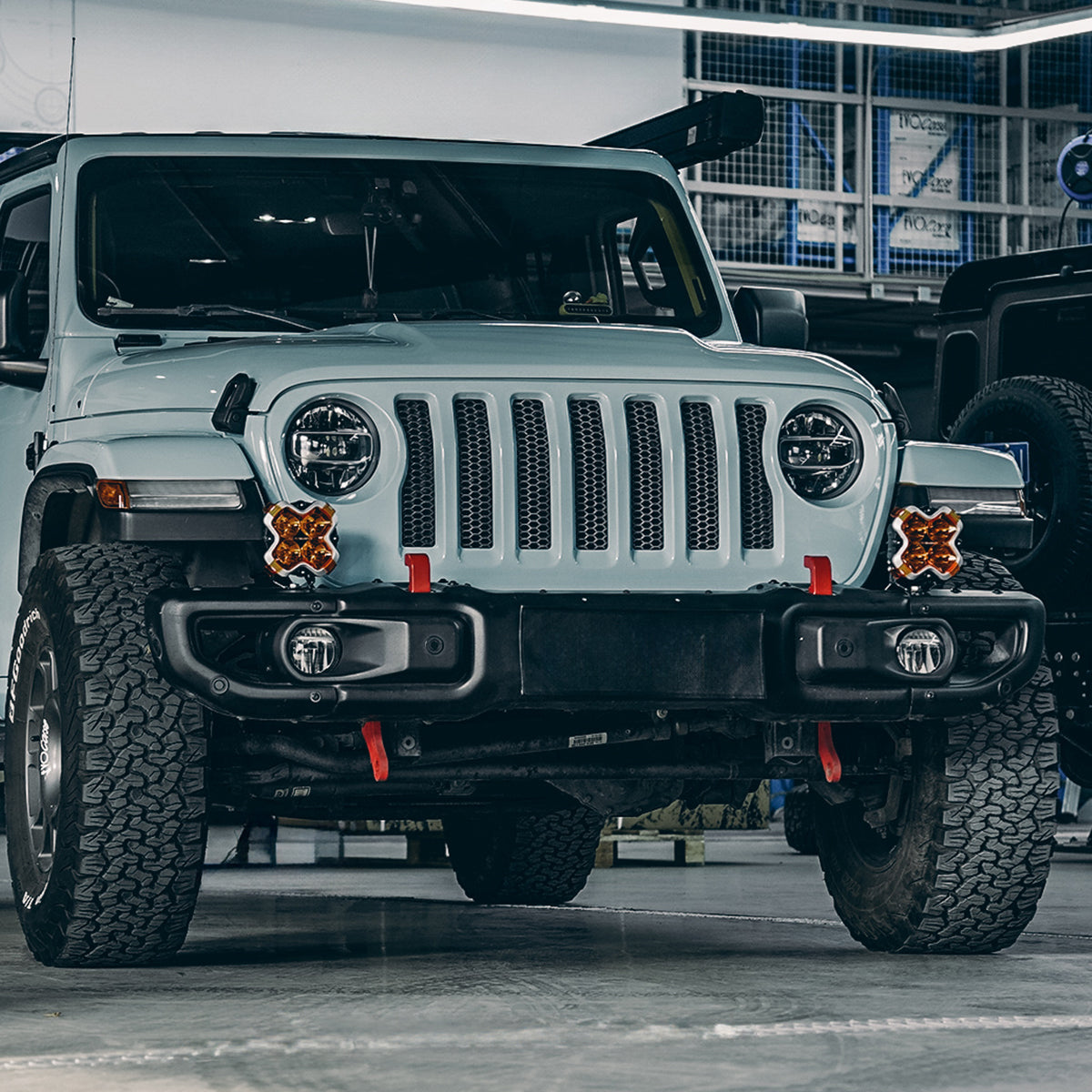 Halo Series 6-inch LED Pod Lights Kit for Jeep Wrangler Jeep Gladiator Jeep Mojave - NOVSIGHT