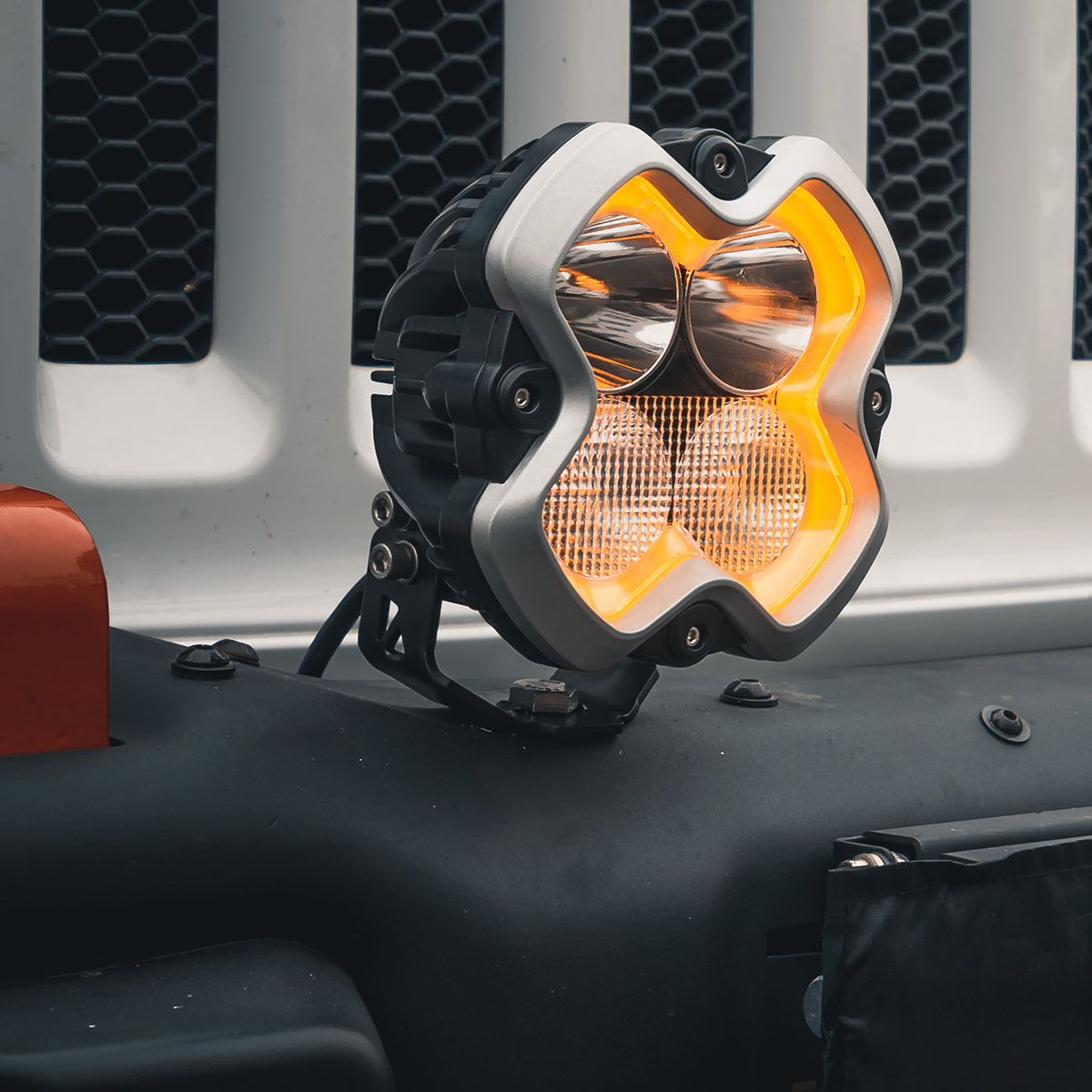 Halo Series 6-inch LED Pod Lights Kit for Jeep Wrangler Jeep Gladiator Jeep Mojave