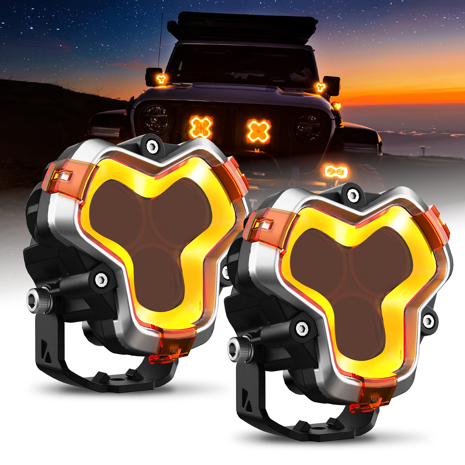 NOVSIGH halo 3 inch LED Pods lights