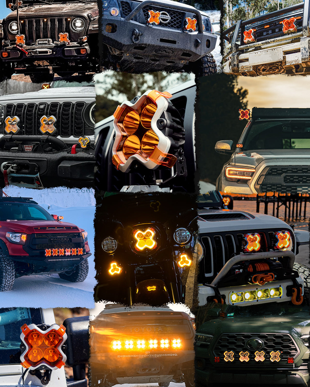 HALO-Serie 6" LED-Pods mit DRL 66 W Twin Light Kit System, Paar