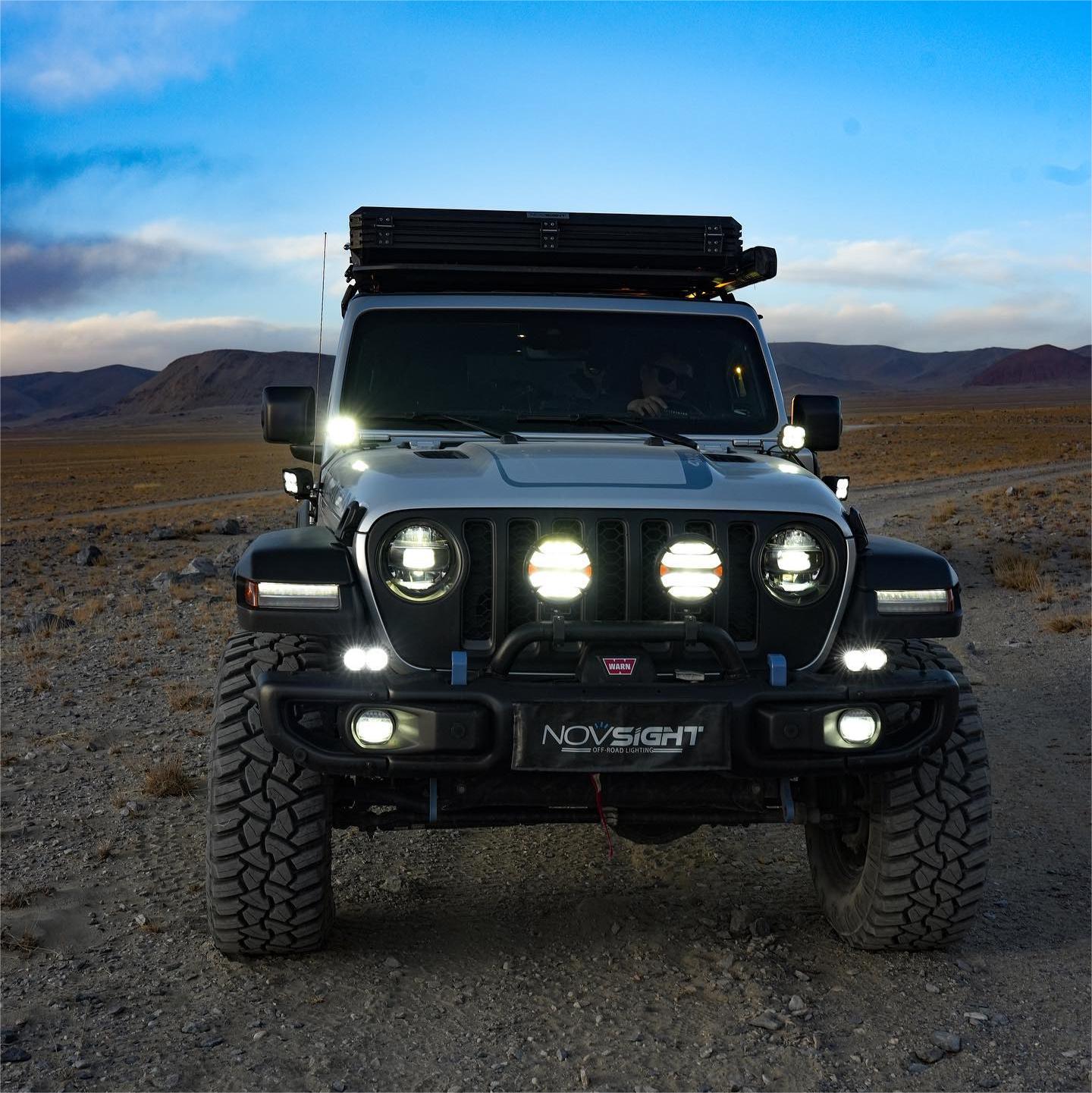 CYBER 1 Series | LED Pod light Off-Road LED light Amber Pod light 3 inch 4 inch - NOVSIGHT