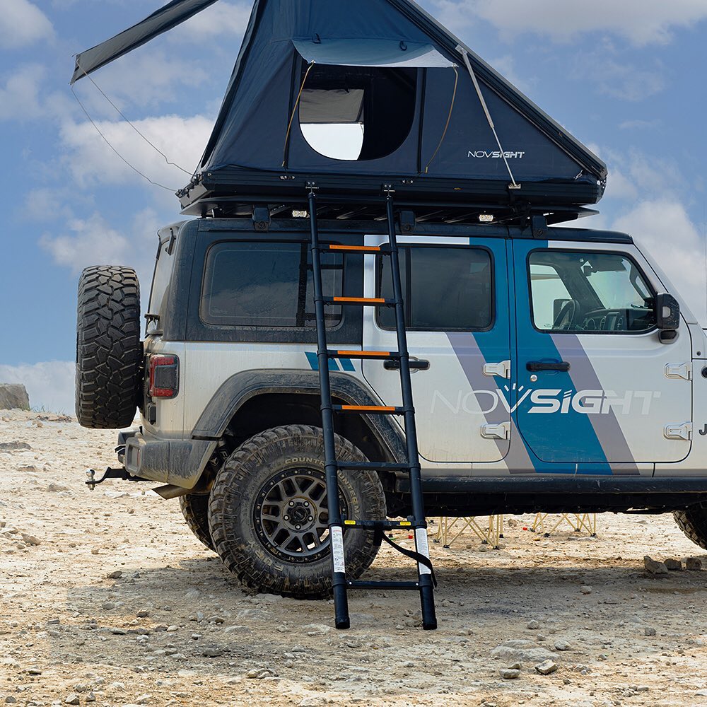 Novsight Rooftop Tent Skynest Hard Shell Overlanding Camping Accommodate 2–3 people for Cars JEEP Trucks and SUVs - NOVSIGHT