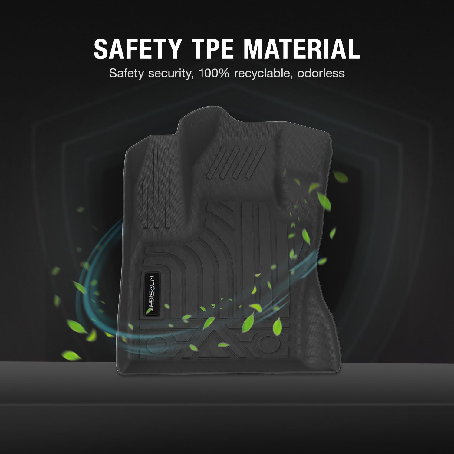 Jeep Compass 2017-2020 Floor Mats Custom Fit TPE Carpets Liners 1st & 2nd Row Full Set - NOVSIGHT