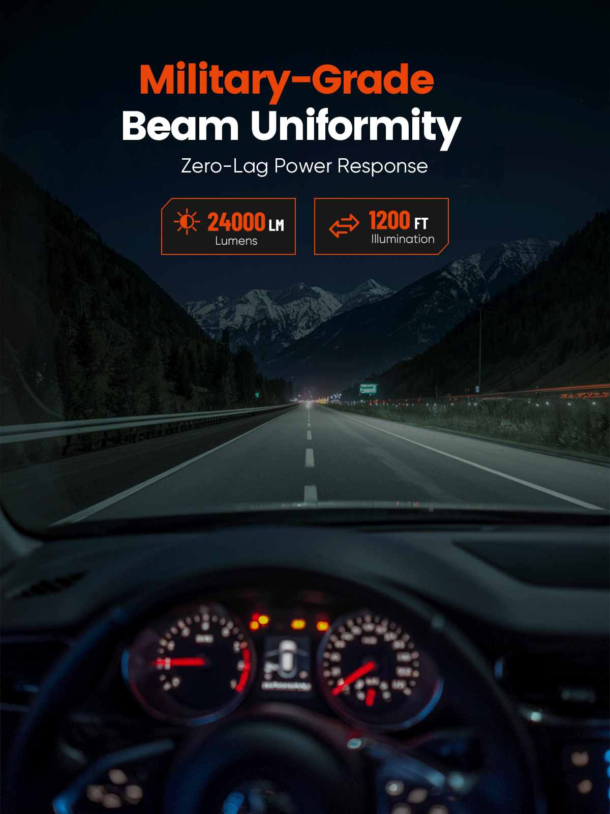 N99 Series Wireless | 9005 H11 Combo LED Headlight Bulbs 100W 24000LM 6500K White | 4 Bulbs - NOVSIGHT