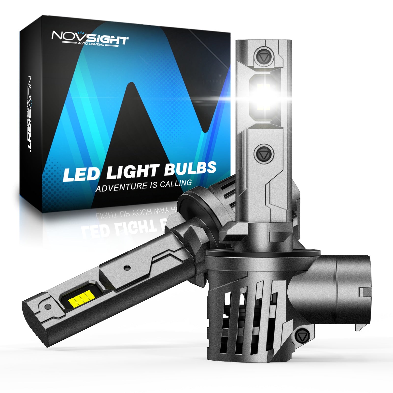 N99 Series Wireless | 880 884 885 890 892 893 899 LED Fog Light Bulbs 100W 24000LM 6500K White | 2 Bulbs - NOVSIGHT