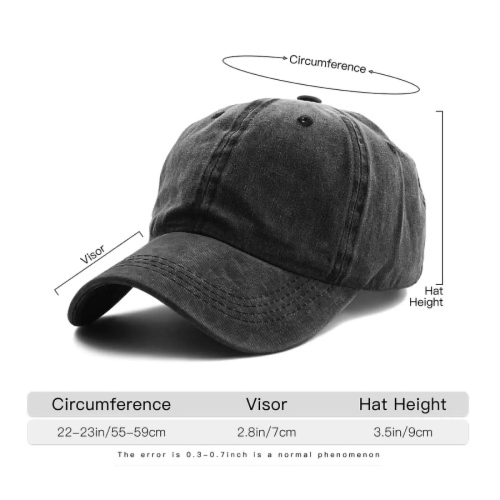Novsight Gorra de béisbol bordada 3D para hombres y mujeres – Lado de malla transpirable, ajuste ajustable, negro