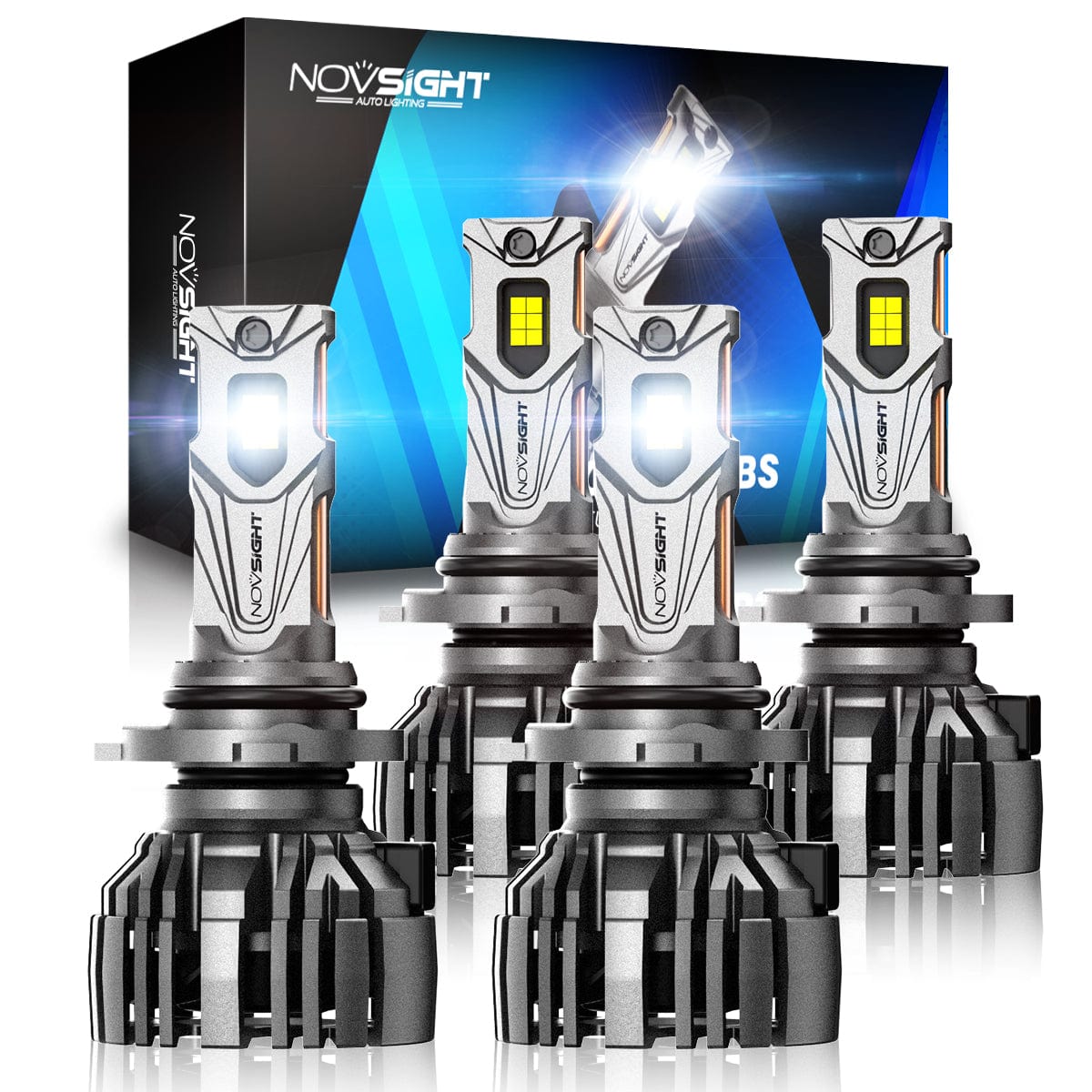 N67 Pro Series | 9005 9006 Combo LED Bulbs Intelligent Cooling System 140W 30000LM 6500K | 4 Bulbs - NOVSIGHT