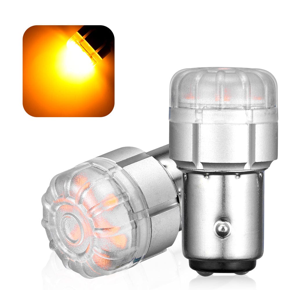 1157 2057 2357 7528 BAY15D LED Turn Signal Light Replacement Bulbs Amber Red - NOVSIGHT