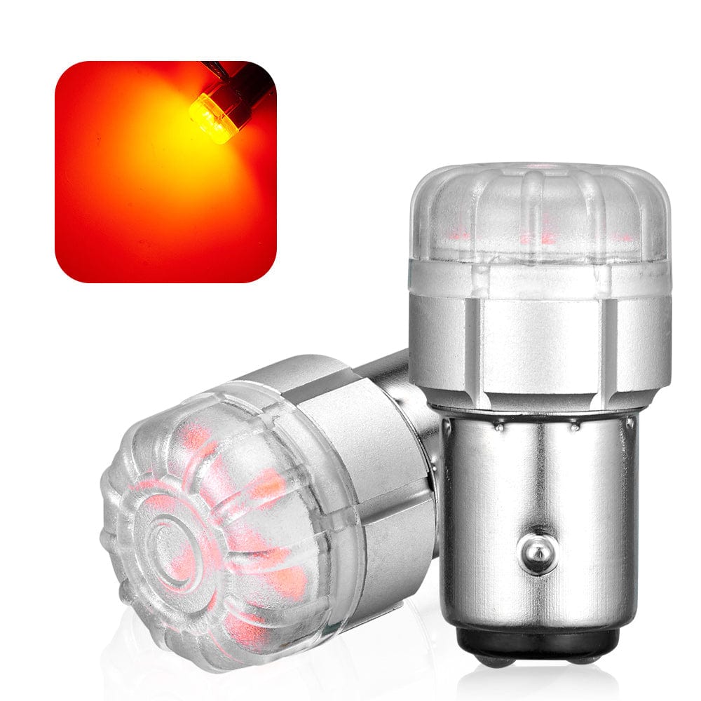 1157 2057 2357 7528 BAY15D LED Turn Signal Light Replacement Bulbs Amber Red - NOVSIGHT