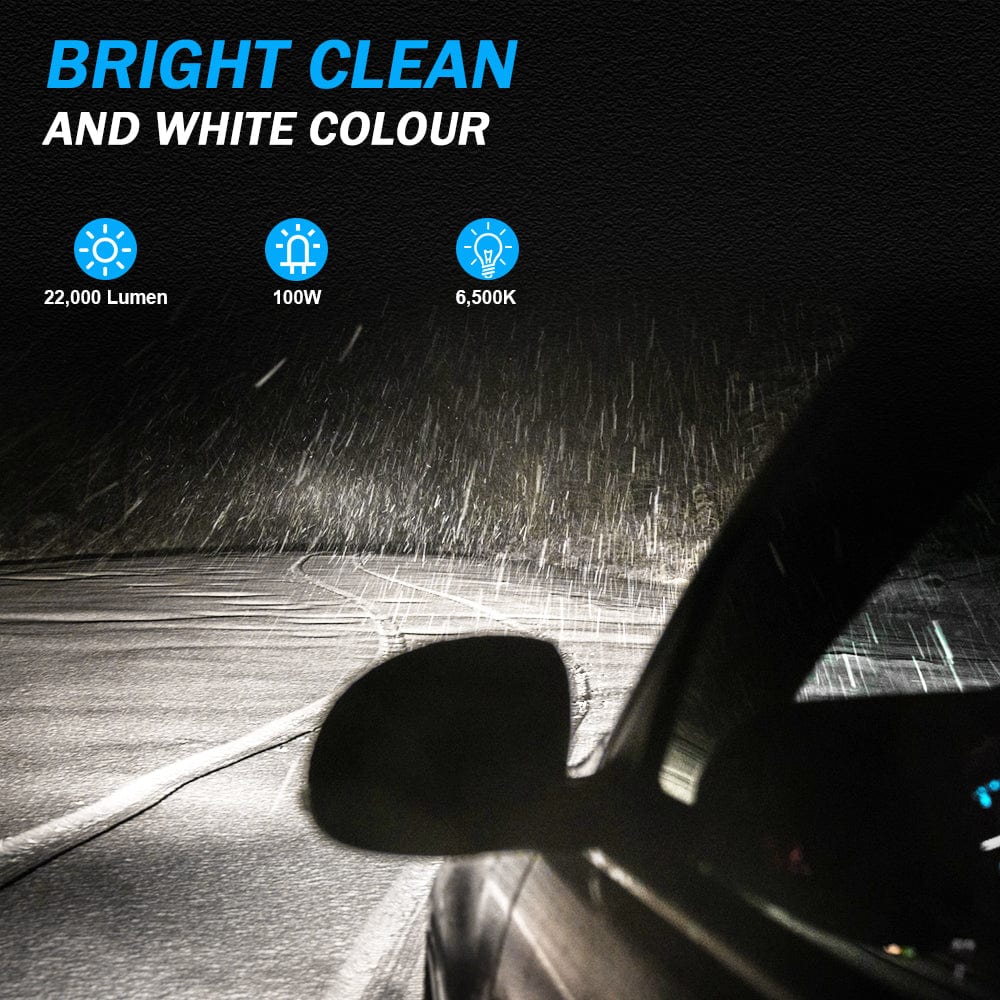 N62 Ultra Series Wireless | 9005 HB3 LED Bulbs Automotive Specific Chipsets 100W 22000LM 6500K White | 2 Bulbs - NOVSIGHT