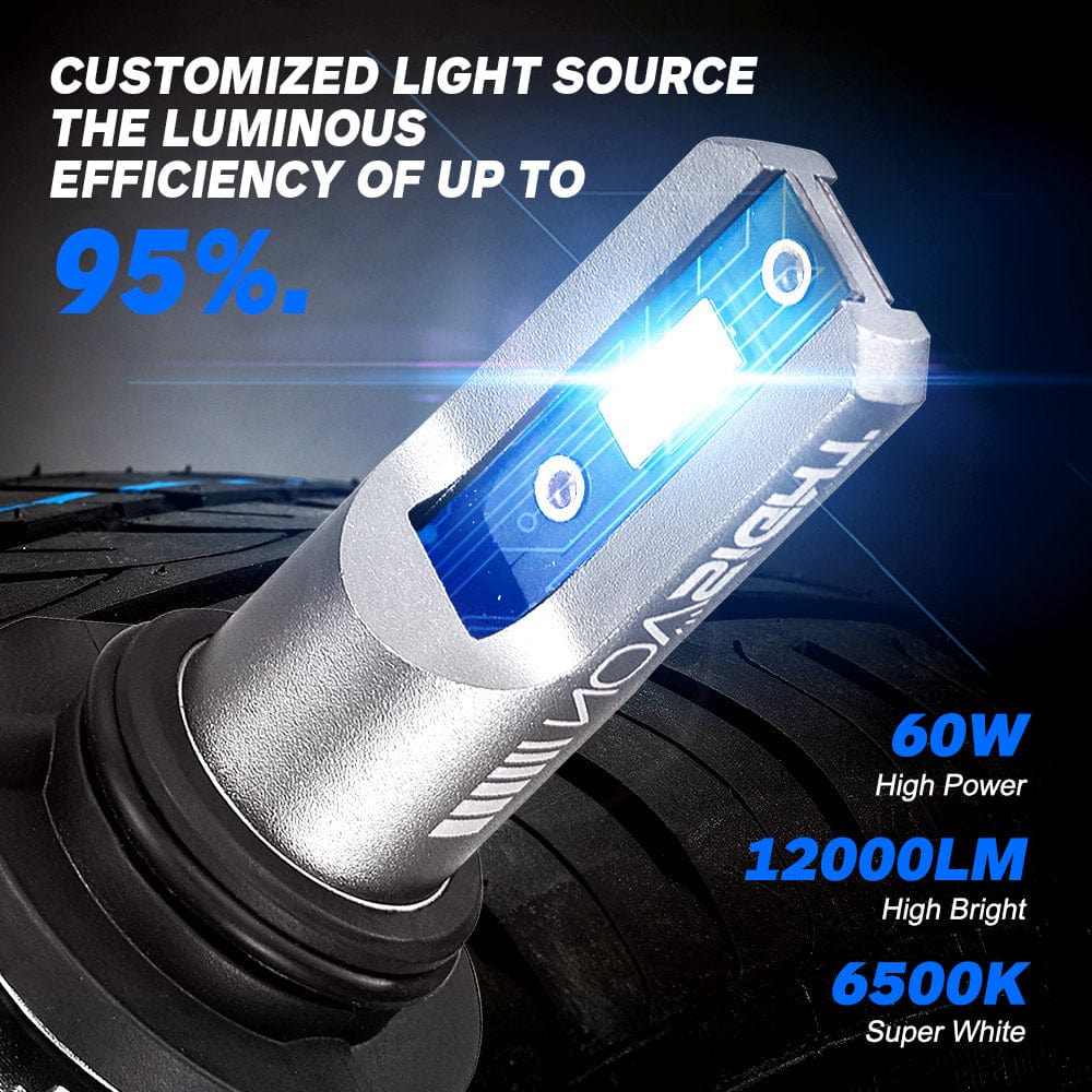 N11 Standard Series | 9006 HB4 LED Bulbs Cost-Effective 60W 13000LM 6500K White | 2 Bulbs - NOVSIGHT