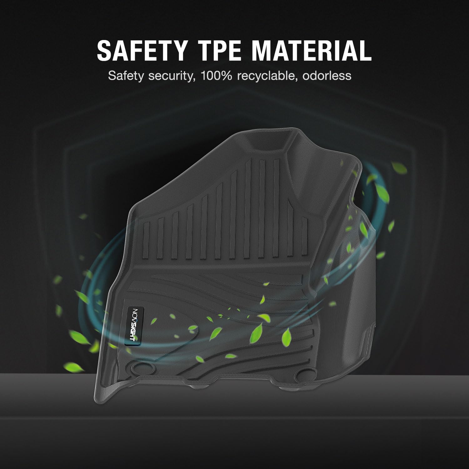 Dodge Ram 1500/2500/3500 2011-2017 Crew Cab Custom Fit Floor Mats TPE Liners - NOVSIGHT