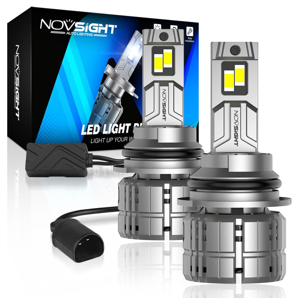 N60 Ultra Series | 9004 HB1 LED Bulbs Super Bright 200W 40000LM 6500K White | 2 Bulbs - NOVSIGHT