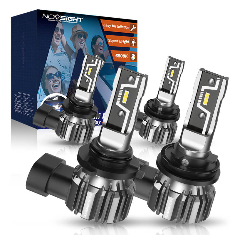 9005+H11 LED headlight bulbs