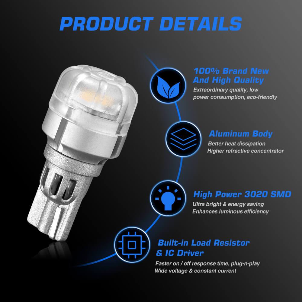 high quality 921 T15 backup light led bulbs