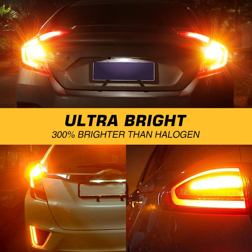 T10O 158 161 168 194 Amber Front Side Marker Front Parking Light License Plate Light Signal Light Fog Light - NOVSIGHT