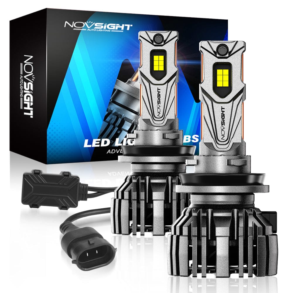 N67 Pro Series | H11 H8 H9 LED Bulbs Intelligent Cooling System 140W 30000LM 6500K | 2 Bulbs - NOVSIGHT