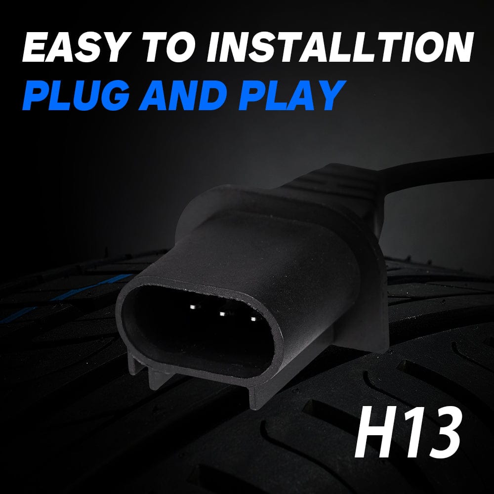 Chevy Cruze 2014 2015 2011 2012 2013 LED Headlight Bulb H13 9008 Dual Beam Light Replacement Conversion Kit pack of 2 - NOVSIGHT