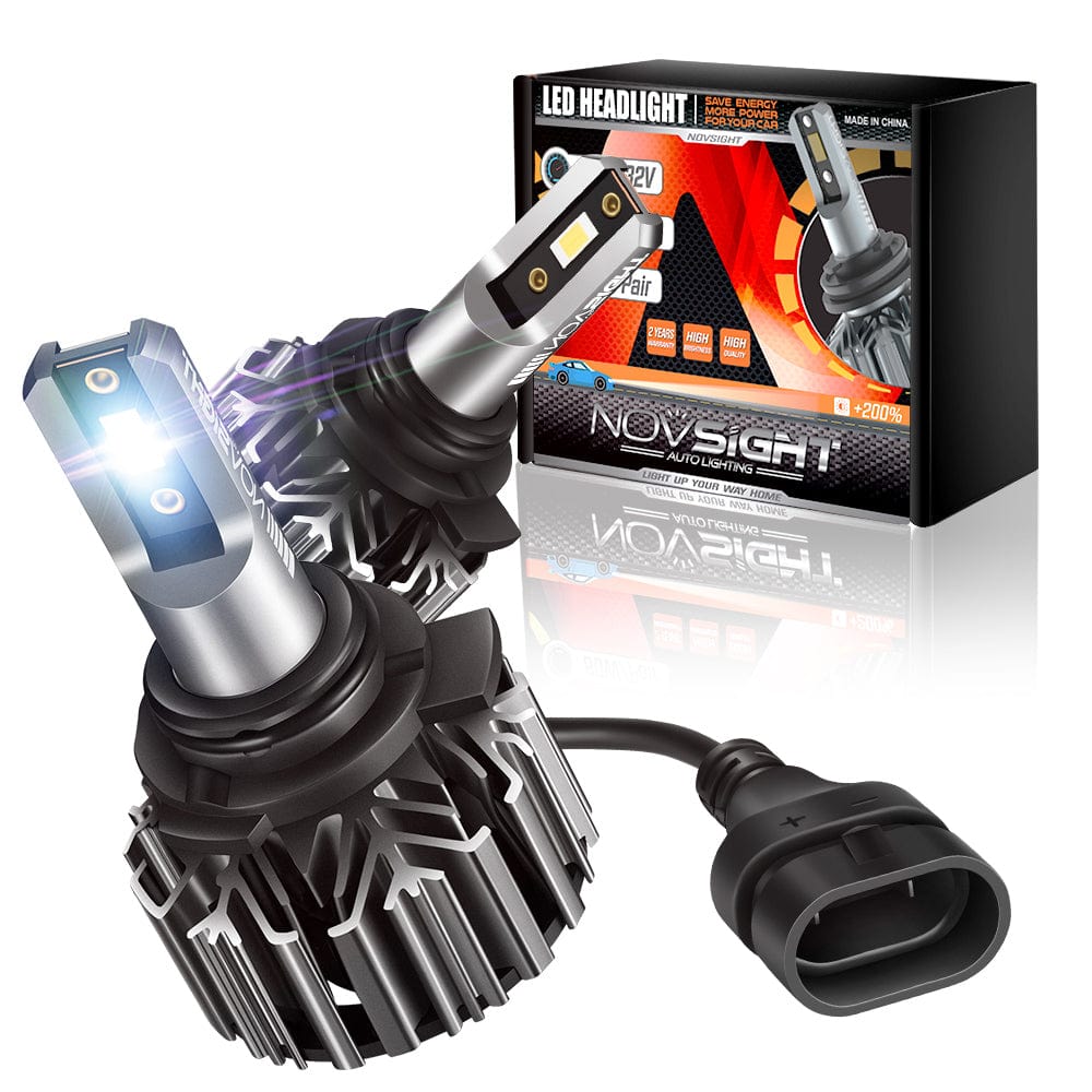 N11 Standard Series | H4 H7 H11 H13 9004 9005 9006 9007 9012 LED Bulbs Cost-Effective 60W 13000LM 6500K White | 2 Bulbs - NOVSIGHT