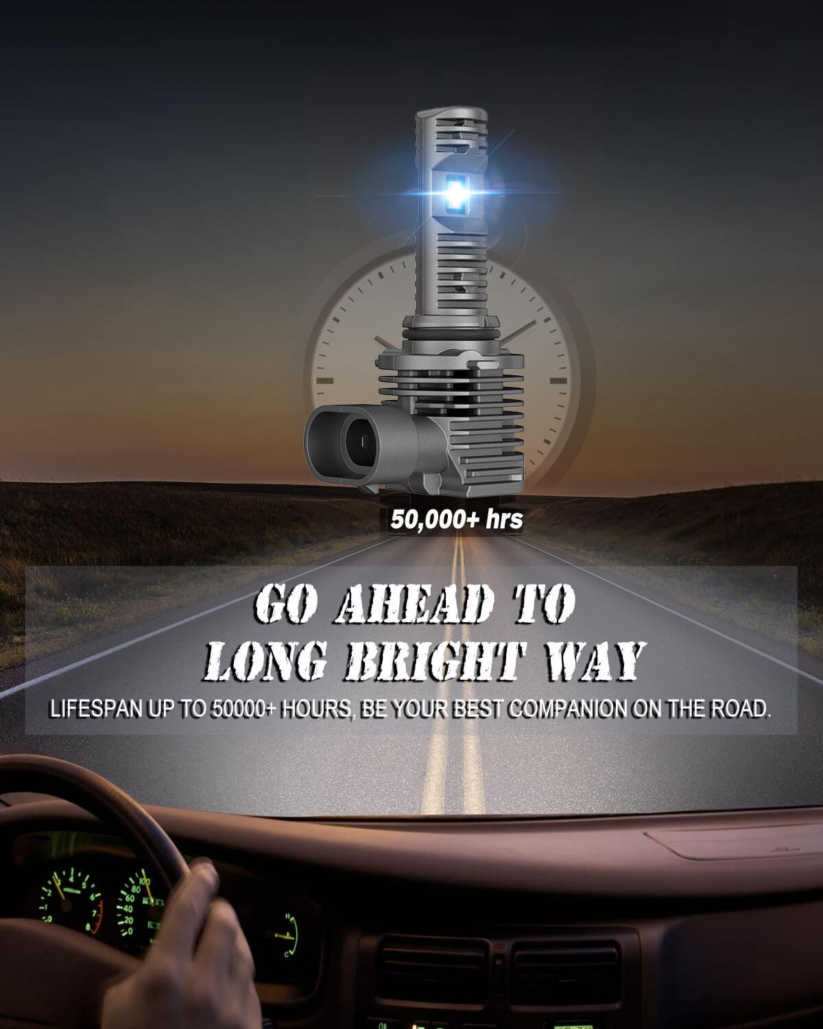 H10 9145 9140 LED Fog Light Bulbs 10000LM Halogen Replacement Bulbs Kit Fog Light NOVSIGHT