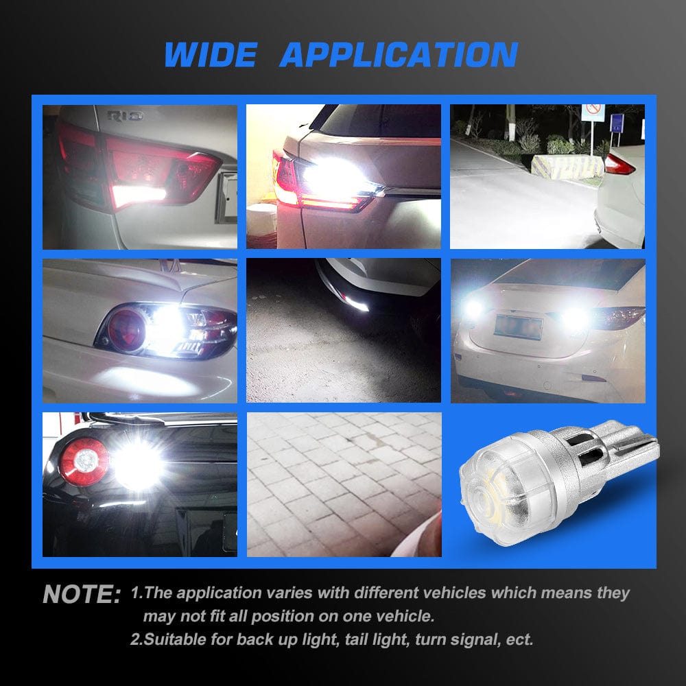T10W 158 161 168 194 W5W LED Bulbs White License Plate Light Front Parking Light Front Side Marker Light - NOVSIGHT