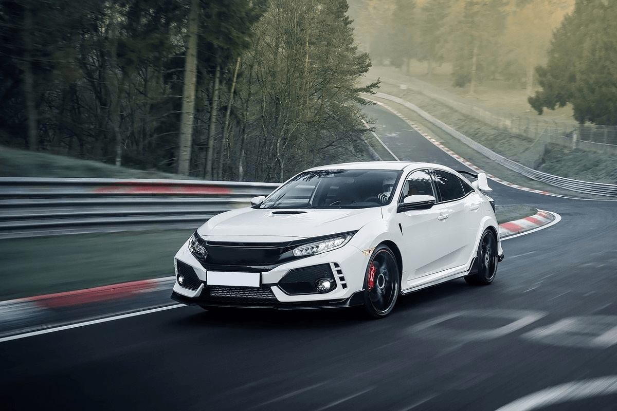 Honda Civic on the Road