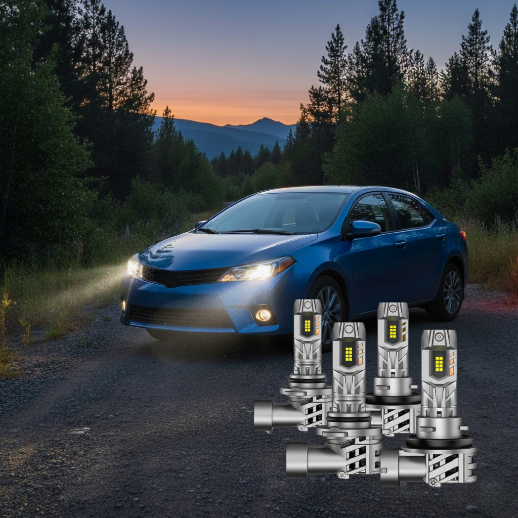 led lamp size 9005+9006 fit for 1993-2016 corolla