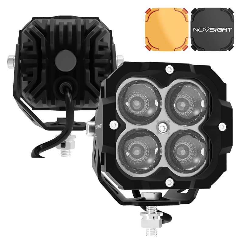 CYBER 1 Series | 3 Inch Cube LED Pods Off-road Auxiliary Flood Light Ditch LED Light - NOVSIGHT