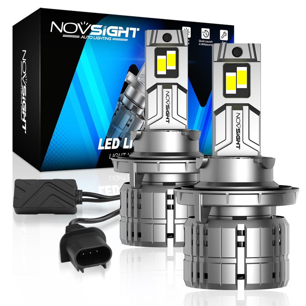 2005-2020 Ford F350 Super Duty Headlight Bulbs H13 9008 Hi/Lo Dual Beam Headlamp Replacement kits 1 Pair - NOVSIGHT