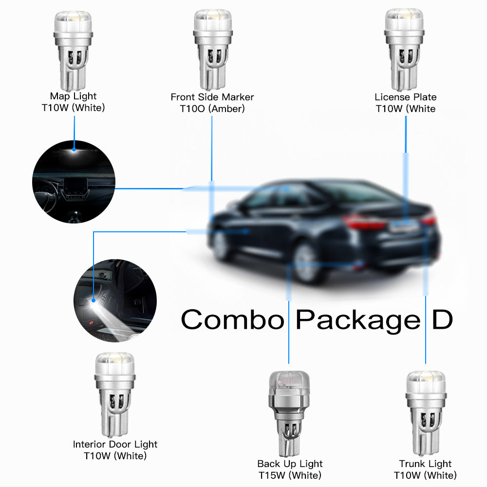 2007-2017 Toyota Camry Exterior Interior LED Lights Bulbs Headlights Signal Lights Bundle - NOVSIGHT