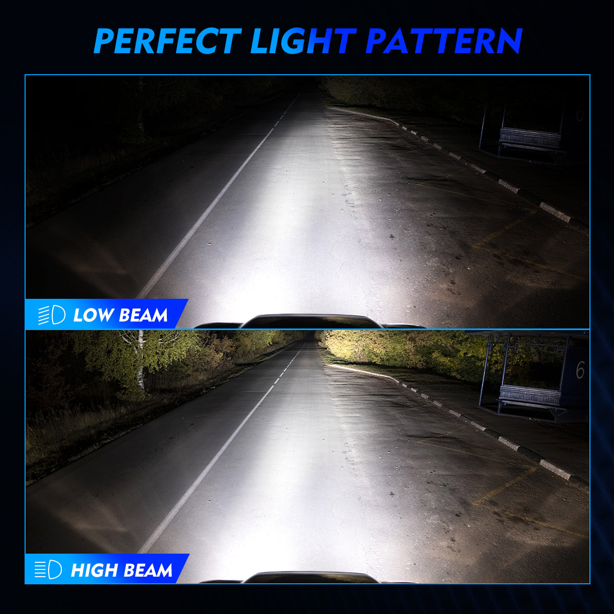 2010-2018 Chevrolet Equinox Custom-Fit LED  Headlight Bulbs H11 9005 Conversion Kits 4 Bulbs - NOVSIGHT