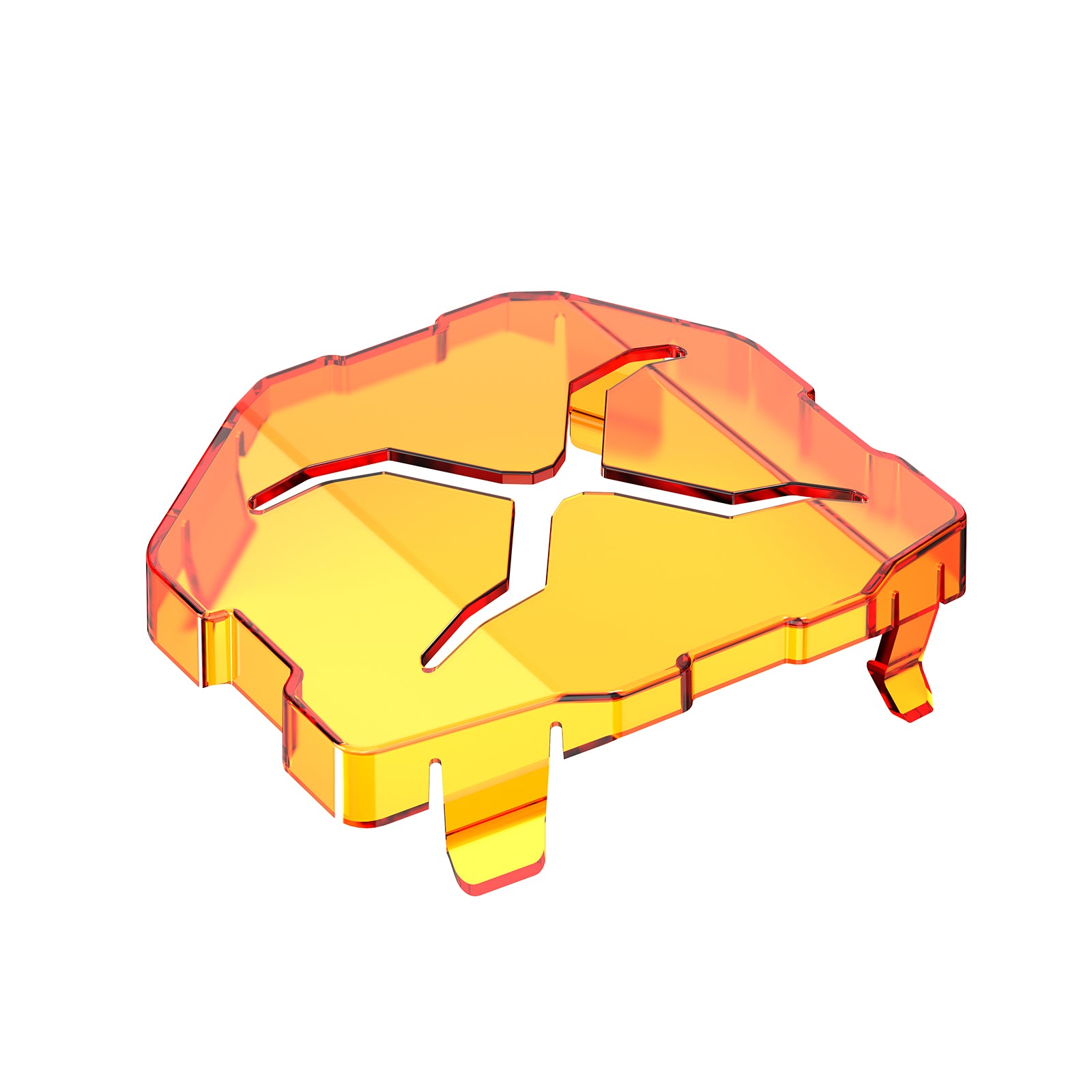 X Series 4-inch LED Pod Light Black Amber Shield Cover (2pcs/Set) - NOVSIGHT