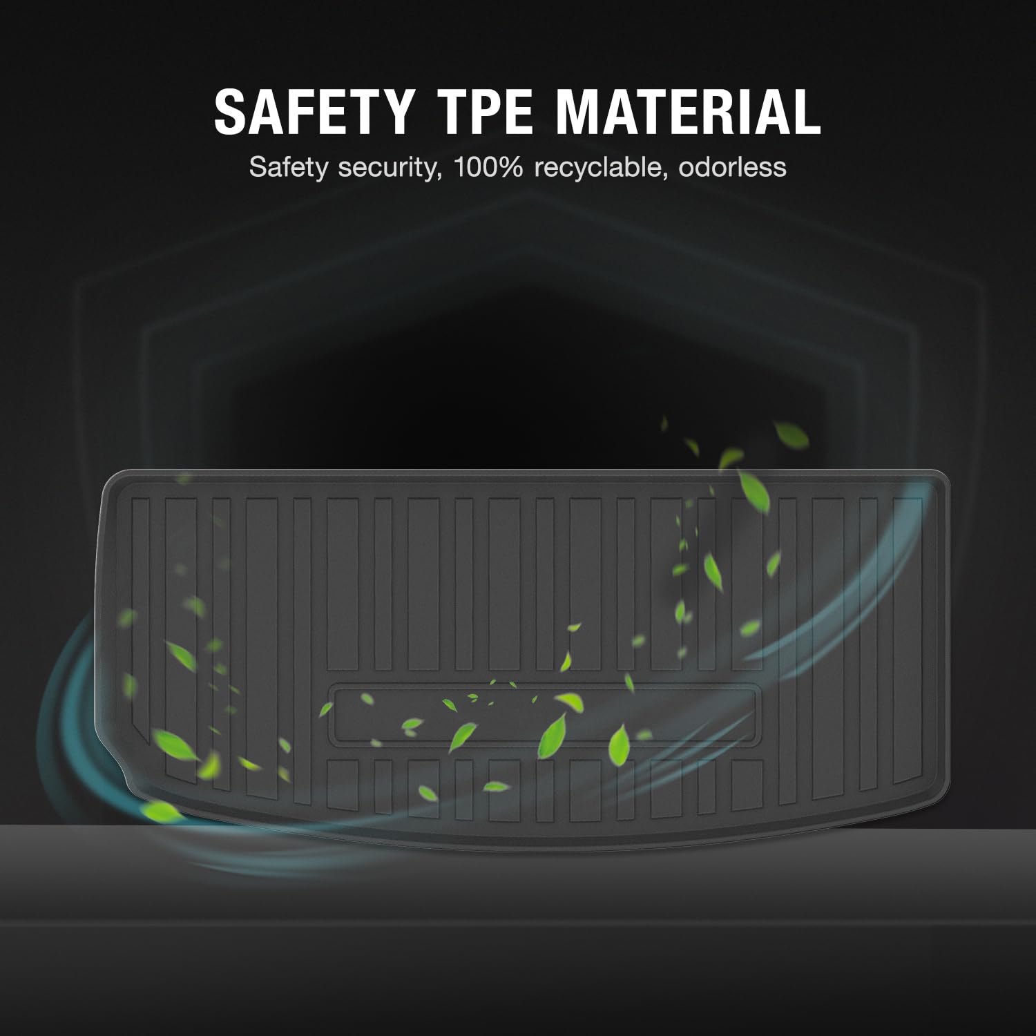 Jeep Grand Cherokee L 2021-2022, passgenaue Laderaumwanne, TPE, Auto-Kofferraumwanne, Bodenmatte
