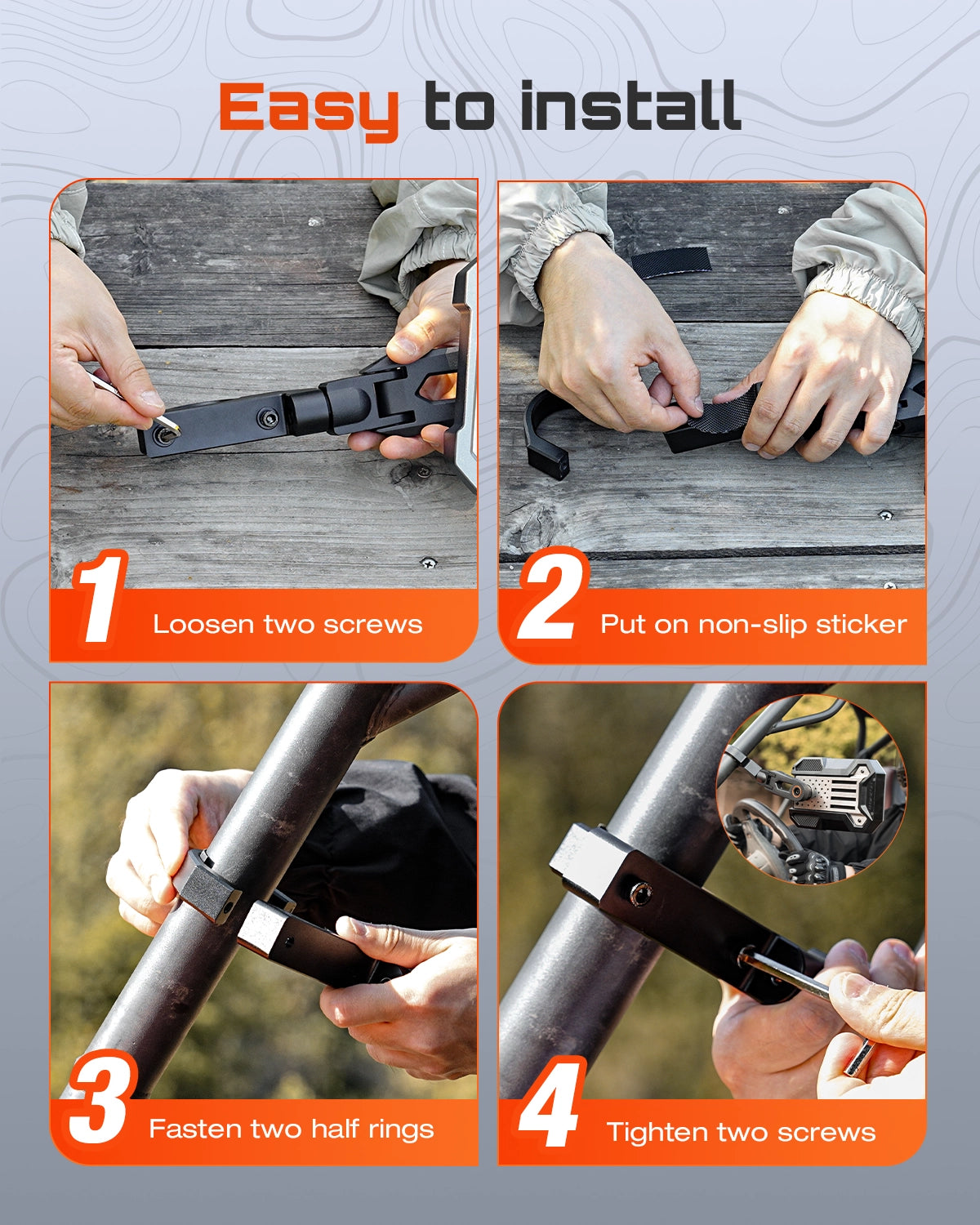 9-inch UTV Side Mirrors Universal Fit 1.5" to 2" Roll Cage - NOVSIGHT