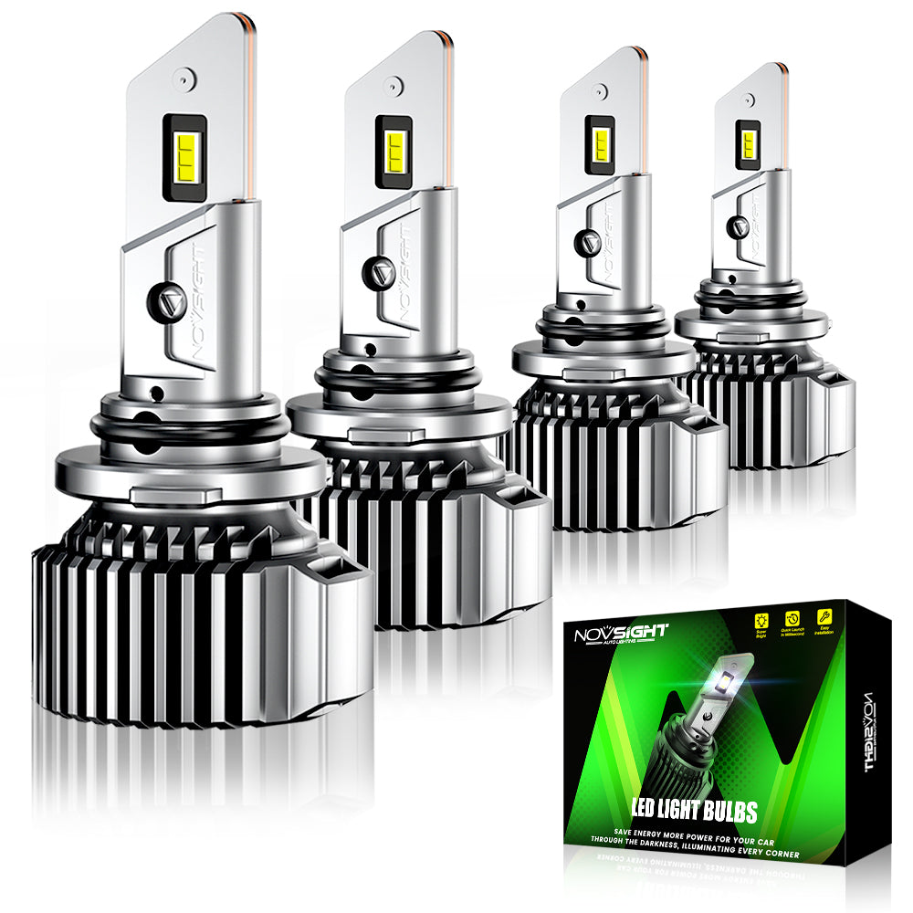 2004-2012 Chevrolet Colorado Custom-Fit LED Headlight Bulbs 9006 9005 Conversion Kits 4 Bulbs