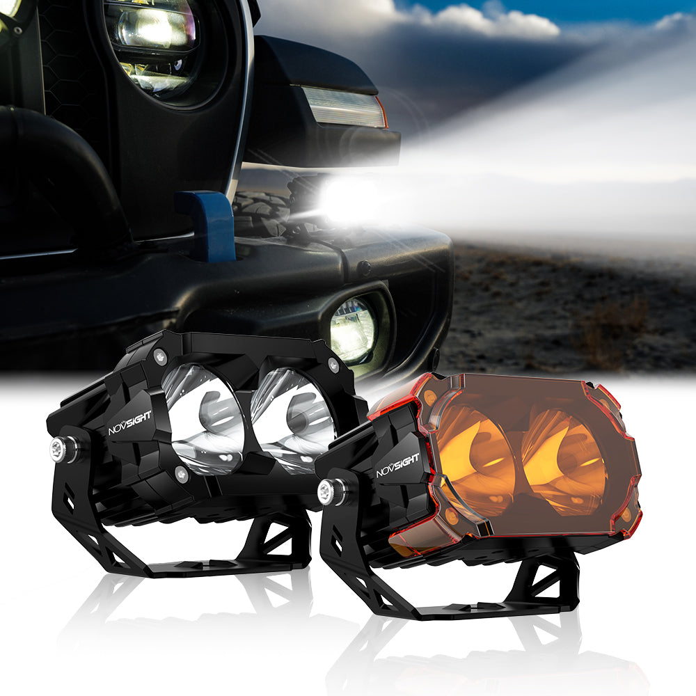 CYBER 1 Series | 4.5 Inch Pods Off-road Auxiliary Spot Light Ditch LED Light - NOVSIGHT