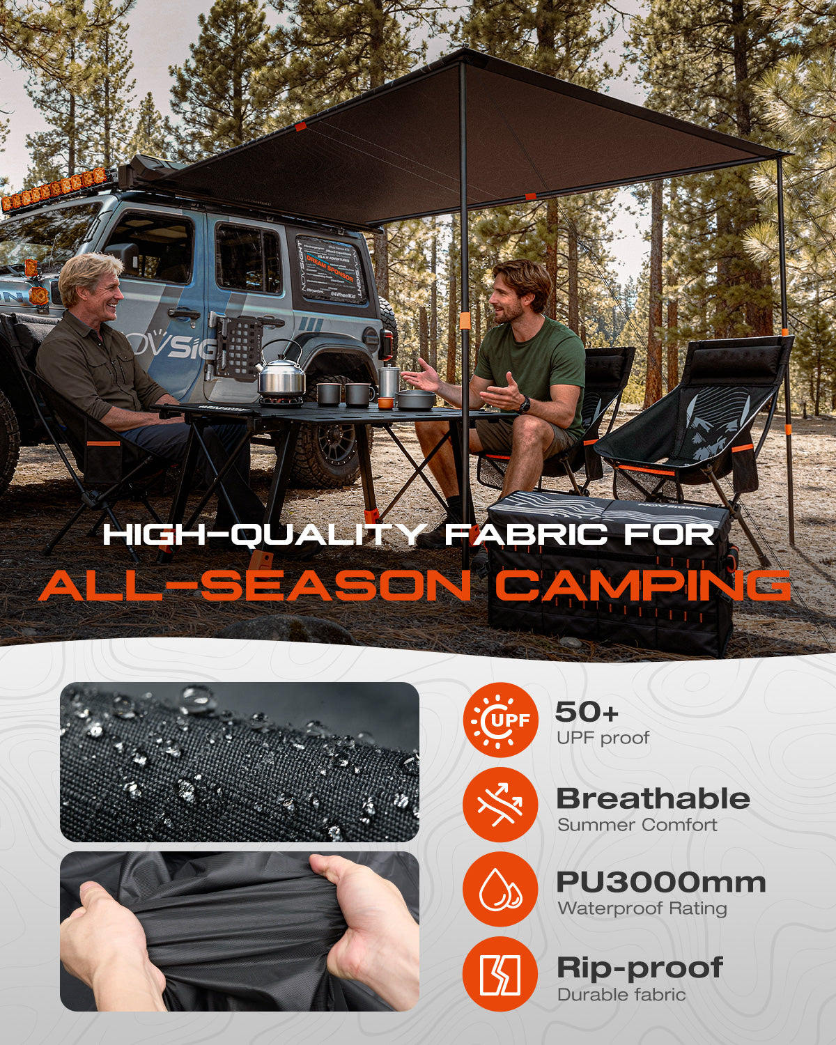 Novsight ABS Car Side Awning Tent for Camping