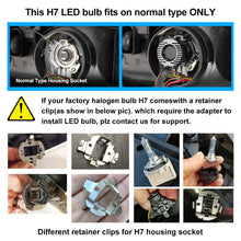 1:1 Mini Size Series Wirelress | H7 LED Bulbs Headlight Plug and Play | 2 Bulbs