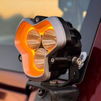 HALO Series 3" LED Pod Lights with DRL 48W Twin Light Kit System Pair - NOVSIGHT